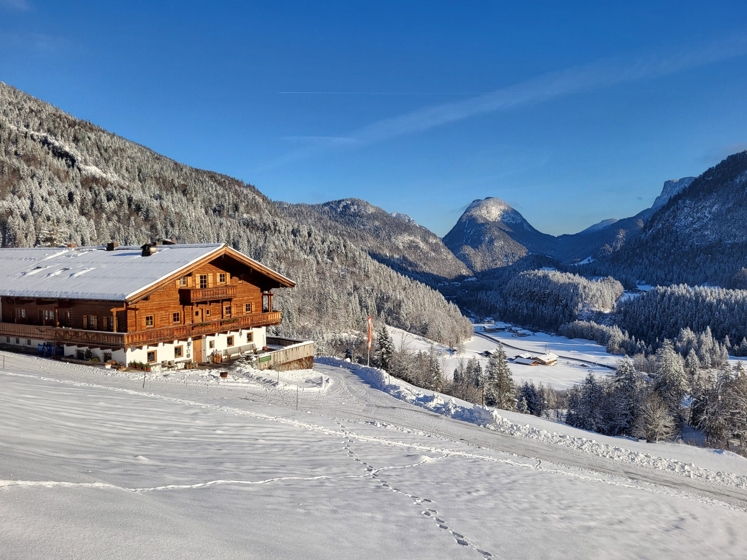 Krepper Haus Winter Lofer Essen Krepperhof